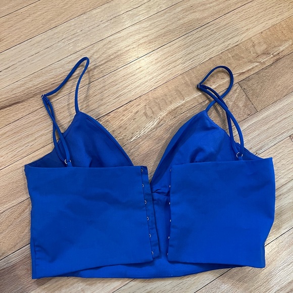 Zara blue top, tank top, going out top - Picture 2 of 4